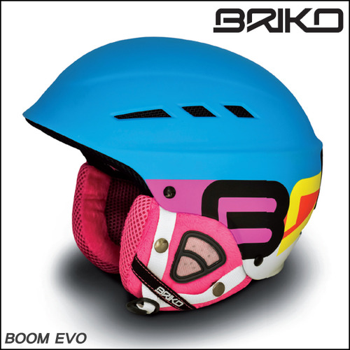 브리코 BOOM EVO 스키 스노우보드 헬멧 (Matt cyon/Multicolor)