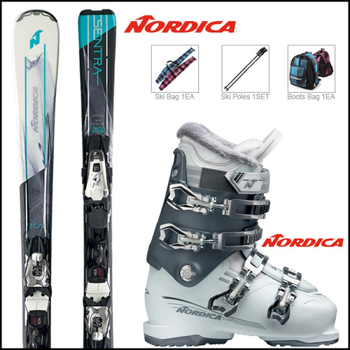노르디카 SENTRA 2 EVO + 노르디카 NXT NX W 여성용 스키 풀세트