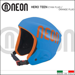 네온 HERO TEEN 히어로 틴 스키 헬멧 (Cyan Fluo/Orange Fluo)