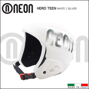 네온 HERO TEEN 히어로 틴 스키 헬멧 (White/Silver)