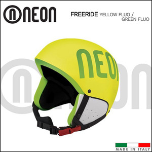 네온 FREERIDE 프리라이드 스키 헬멧/스노우보드 헬멧 (Yellow Fluo/Green Fluo)