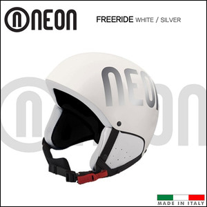 네온 FREERIDE 프리라이드 스키 헬멧/스노우보드 헬멧 (White/Silver)