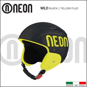 네온 WILD 와일드 스키 헬멧/스노우보드 헬멧 (Black/Yellow Fluo)
