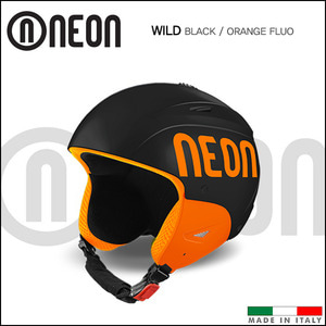 네온 WILD 와일드 스키 헬멧/스노우보드 헬멧 (Black/Orange Fluo)
