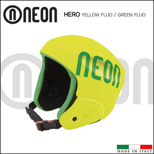 네온 HERO 히어로 아동용 스키 헬멧 (Yellow Fluo / Green Fluo)