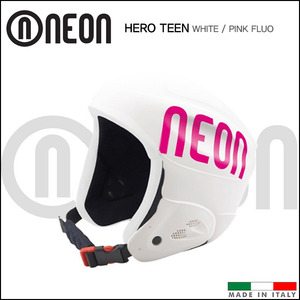 네온 HERO TEEN 히어로 틴 스키 헬멧 (White/Pink)