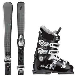 노르디카 BELLE 73 FDT ANTHRACITE + 노르디카 SPORTMACHINE 65 W 여성용 스키 세트