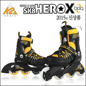 K2 HERO X BOA (히어로 엑스 보아) 사이즈 조절형 아동용 인라인 스케이트