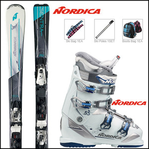 노르디카 SENTRA 2 EVO + 노르디카 CRUISE 55 W 여성용 스키 풀세트