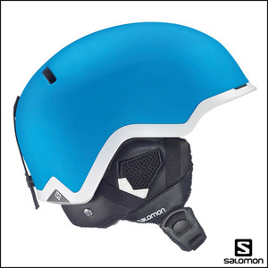 살로몬 HACKER C.AIR 스키 스노우보드 헬멧 (Blue matt/White)