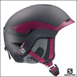 살로몬 QUEST W 스키 스노우보드 헬멧 (Black/Crimson)